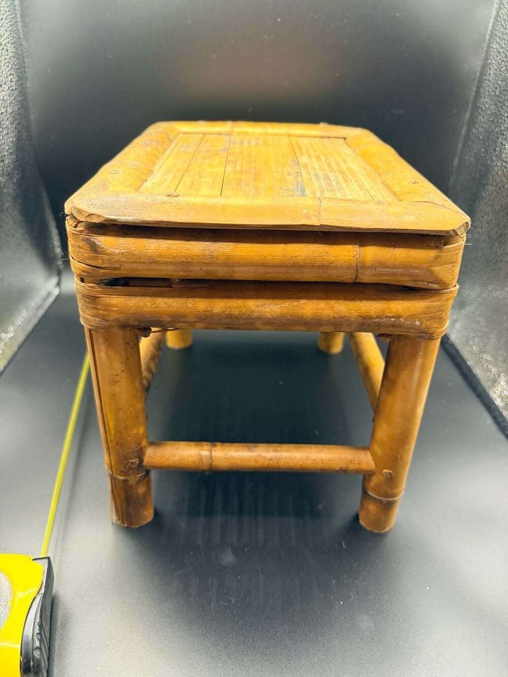 Vintage Bamboo Plant Stand Small Stool